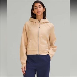 Lululemon scuba oversized full zip hoodie pecan tan